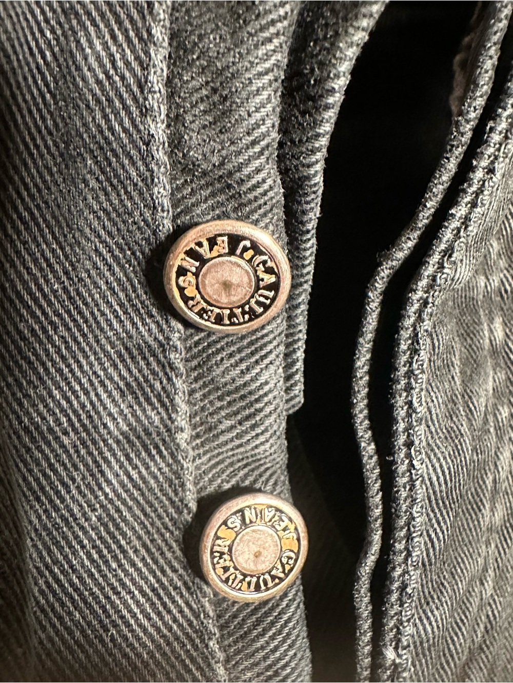 Jean Paul Gaultier Men's Black Straight Denim Jeans Vintage - Picture 15 of 15